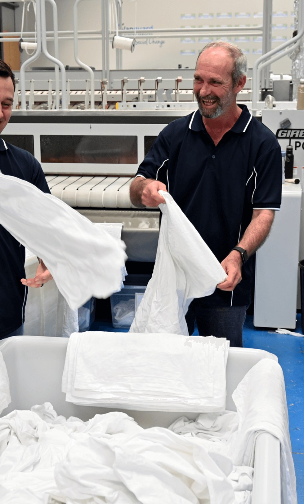 Commercial laundry team